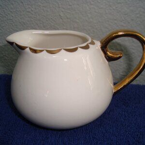 Wedding Star Small Creamer Pitcher White Gold